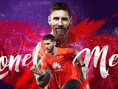 Messi-Detalle artdirection barça digitalart digitalretouching huawei messi photoshop popular soccer uefa