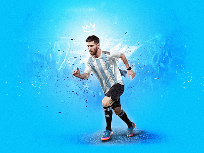 The King argentina artwork barça lionel messi messi russia soccer world cup