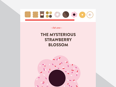 Donut Menu donuts illustration mobile navigation responsive