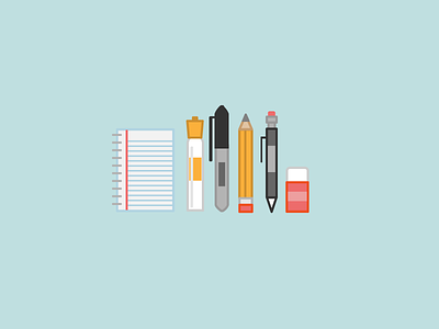 Maintenance Page Illustration desk illustration monoline pen pencil stationary