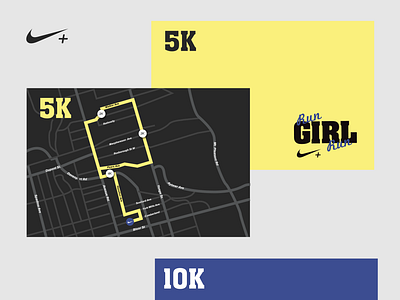 virtud Extremo si Nike Running - Race Map Cards by Tegan Mierle on Dribbble