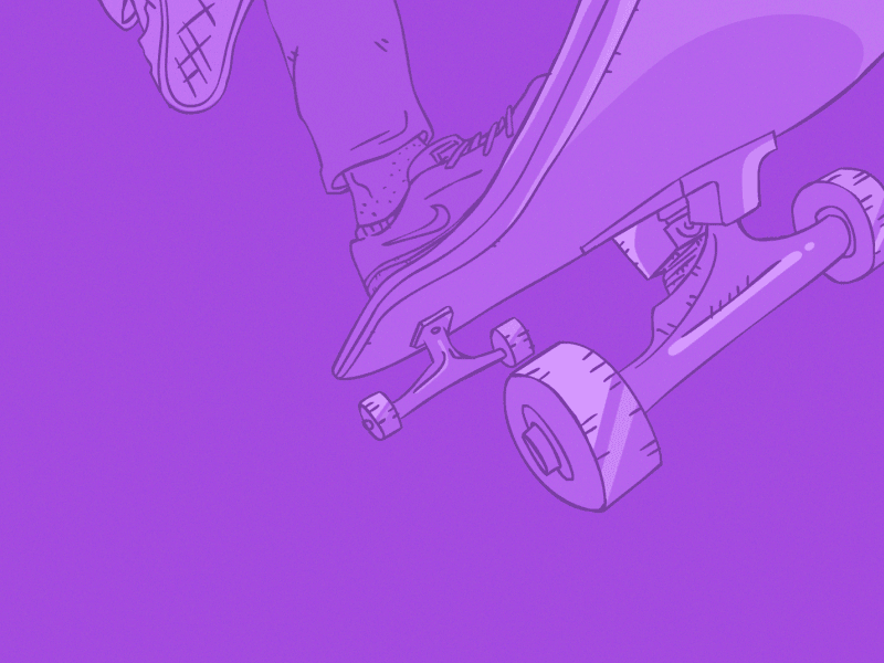Skateboarding 2d ben christie drawing gif loop nike ride shoes skate skateboard