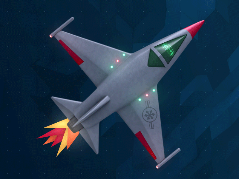 Fighter Jet 3d airplane christmas fire gif jet norad santa simple
