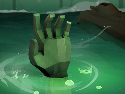 Monster Hand 3d animation ben character hand low poly monster zombie
