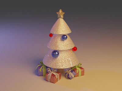 Christmas Tree, O Christmas Tree 3d art blender christmas christmas tree glitter seasonal snow