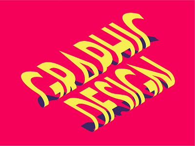 Graphic Design 3d typography