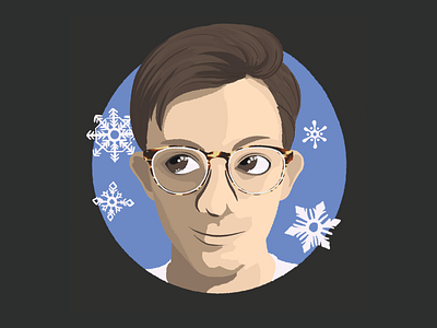 New Year, New Glasses, New Brand apple pencil art avatar brand design holidays illustration logo procreate profile profile photo seasonal self portrait self portrait selfie