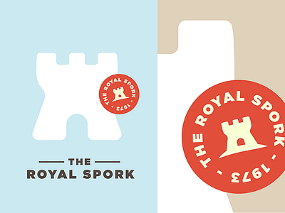 The Royal Spork branding castle kids logo product royal sand castle shovel spork