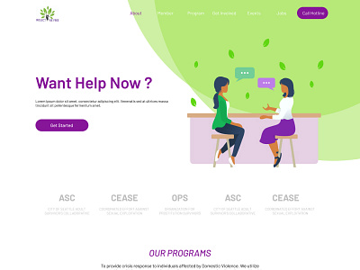 Landing Page for Company