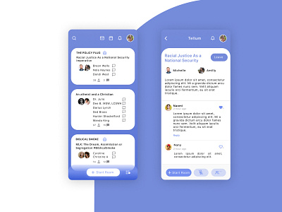 Chat on group App screen