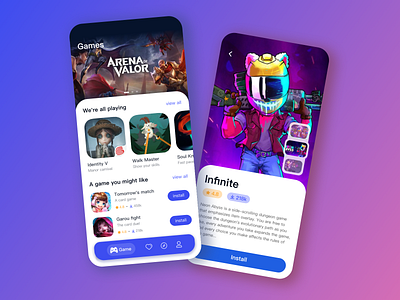 Game Concept app design designer game game concept games gaming home icon icons illustration platform platform design platforms ui ui ux ui design uiapp uiux ux