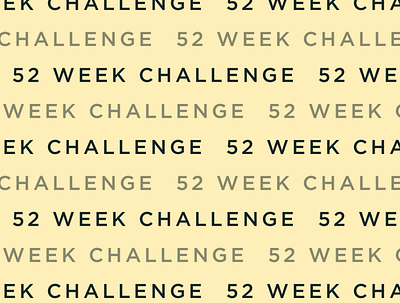 52-week Challenge branding challenge design flat illustration meetups minimal typography ux website