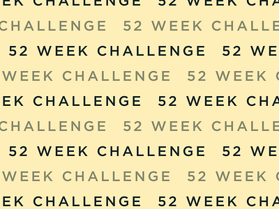 52-week Challenge branding challenge design flat illustration meetups minimal typography ux website