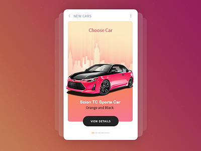 Mobile Car App app car mobile ui