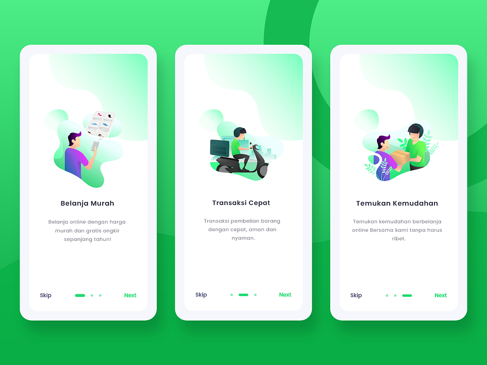 On Boarding Screen - UI Design by Artlantika Studio on Dribbble