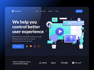 Desainlab - Landing Page Header Concept