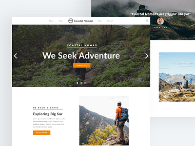 Exploration - Landing Page UI Design