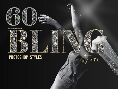Bling Aesthetic Photoshop styles | Bling Text Effect