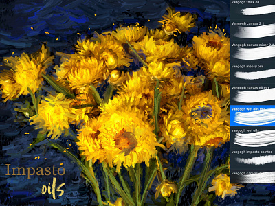 Van Gogh Procreate Brushes impasto impressionism procreate procreate app procreate art procreate brushes van gogh van gogh brushes