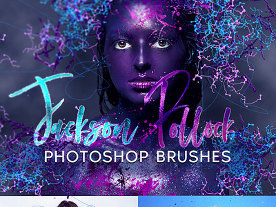 Jackson Pollock Photoshop Brushes
