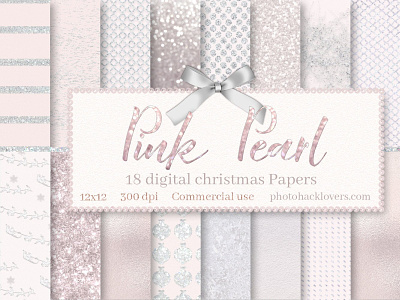 Pink Digital Paper digital background digital download digital paper digital paper pink digital papers pearl pink paper