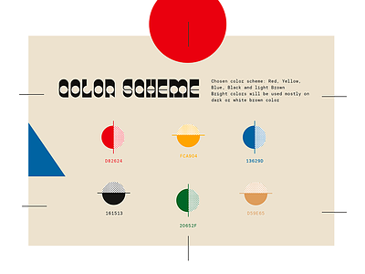 Color Scheme color colorscheme composition design japan typeface typogaphy ui ux