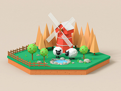 Lowpoly Farm