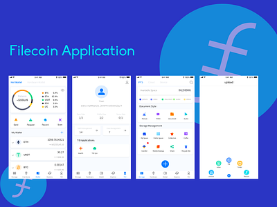 UI of filecoin application