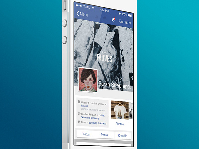 Facebook iOS 7 Concept anatasof apple concept facebook ios 7 iphone redesign