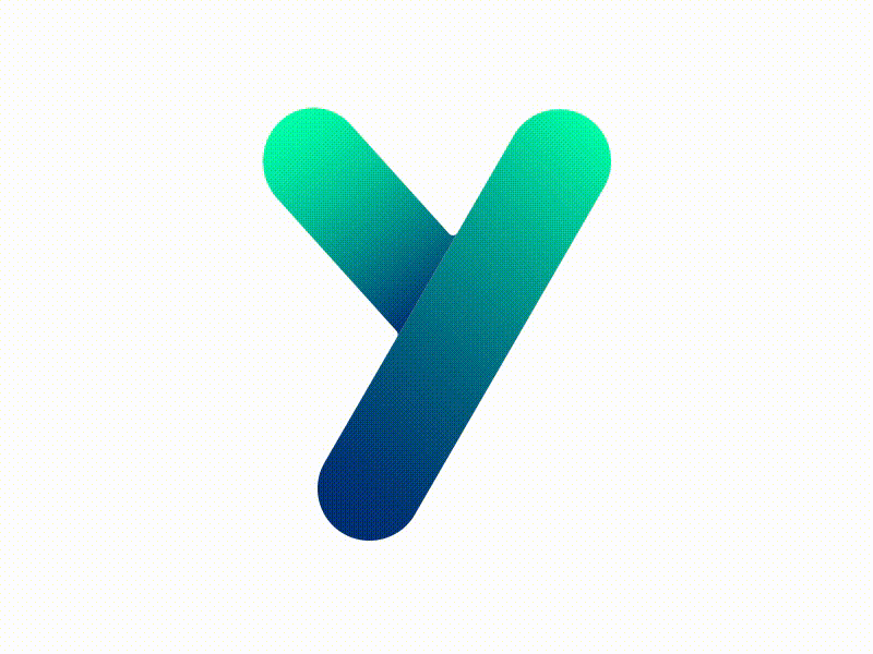 Yolt Icon Animation app brand fintech gradient launch logo rebrand rounded