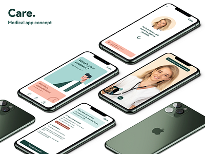 Care. - Medical app concept