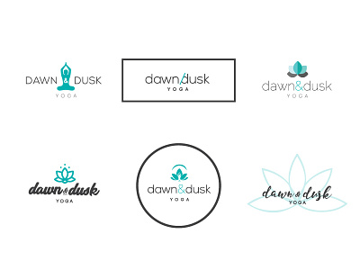 Dawn & Dusk Yoga // Logo concepts branding creative design graphic design logo print yoga