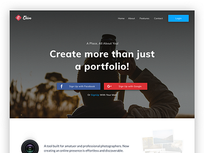 Crive Landing Page Redesign.