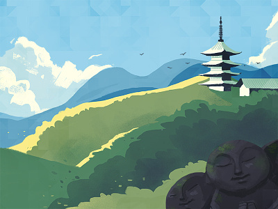 June illustration kyoto