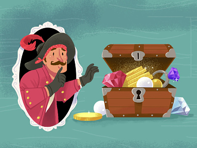 Li'l Pirate character gold pirate treasure