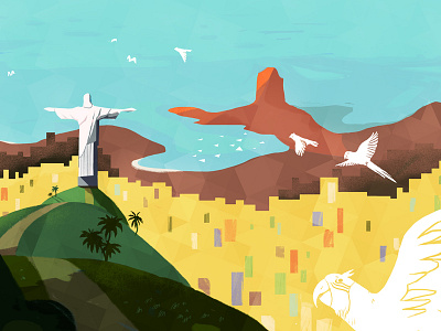 Rio illustration landscape