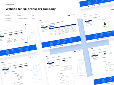 Concept for rail transport company design ui web webdesign website design