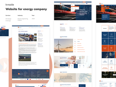 Website for energy company {concept}