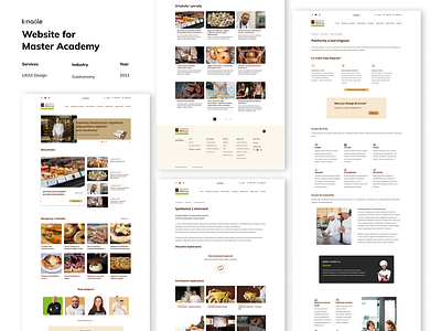 Website for Master Academy design ux web webdesign