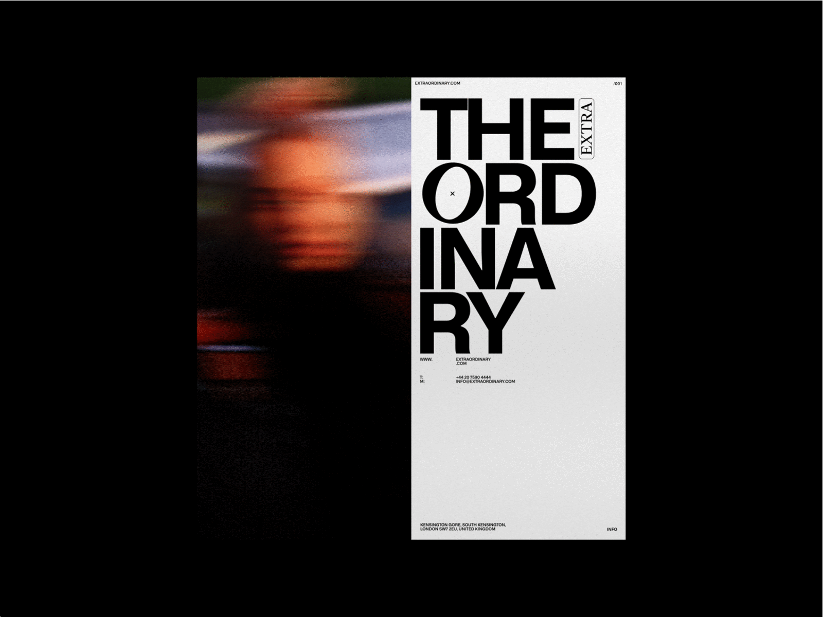 (extra)ordinary branding layout minimal typography