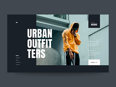 Urban Outfitters fashion typography ui web