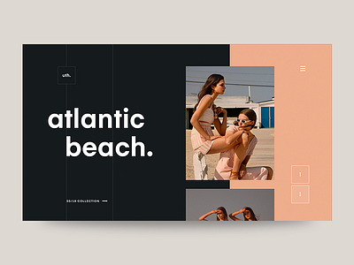Atlantic Beach fashion typography ui web