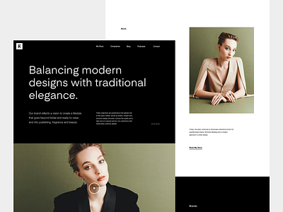 G - Homepage black fashion homepage layout minimal typography white