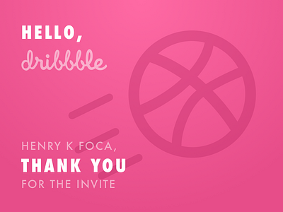 Hello Dribbble!