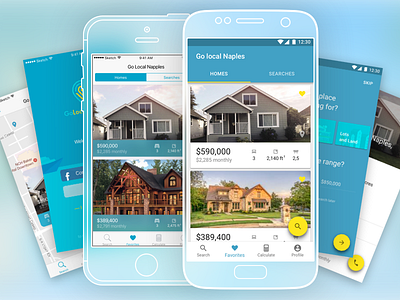 Go local Naples android ios real estate search ui ux