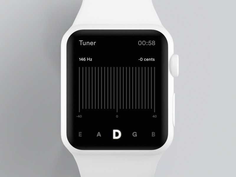 Smart Watch Guitar Tuner Concept