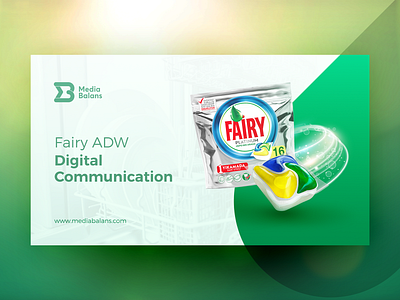 Fairy ADW Presentation 3d agency artwork branding clean concept cover credential design detergent digital dishwasher fairy green manipulation presentation typogaphy ui ux web