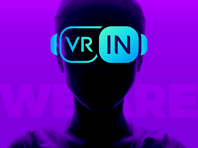 VR IN / We Are In / Logo Animation animation app art branding concept creative design digital future icon illustration key visual logo minimalism tech typography ui vr web