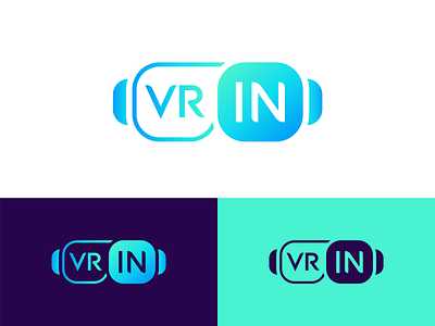 VR IN / Logo Design animation app art branding concept creative design digital future icon illustration key visual logo minimalism tech typography ui vr web