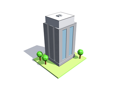 Cube Buildings / 3 3d block building c4d cinema4d coloring concept cube digital house icon illustration isometric minimal painting perspective shadow shape structure tree